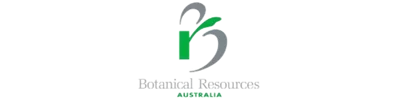 Botanical Resources Australia logo featuring stylised green and grey initials with a leaf design, showing their commitment to lone worker safety through WorkSafe Guardian.